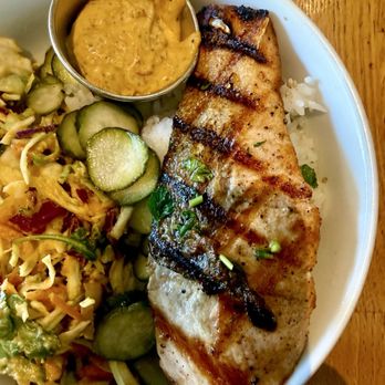 Tender Greens - March 26, 2026 | Thursday | Inside | Pacific Bowl w/Grilled Salmon for me! | - New American Near Me - Hollywood, California Tender Greens - March 26, 2026 | Thursday | Inside | Pacific Bowl w/Grilled Salmon for me! | - New American Near Me - Hollywood, California
