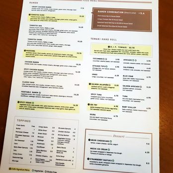 ZUBU - Menu - Ramen Near Me - West Vancouver, British Columbia