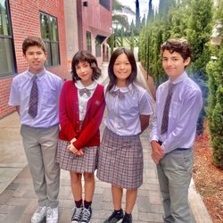 All Souls World Language Catholic School - Jr High Students in Mass Uniform