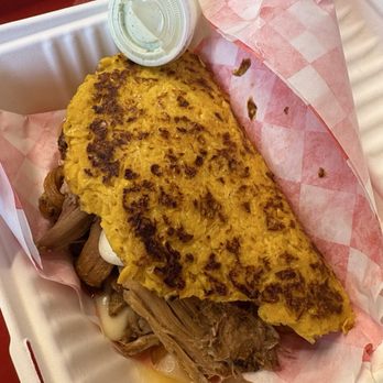 Sabrosa Venezuela - Pork & Cheese Cachapa - Food Court Near Me - Worcester, Massachusetts Sabrosa Venezuela - Pork & Cheese Cachapa - Food Court Near Me - Worcester, Massachusetts