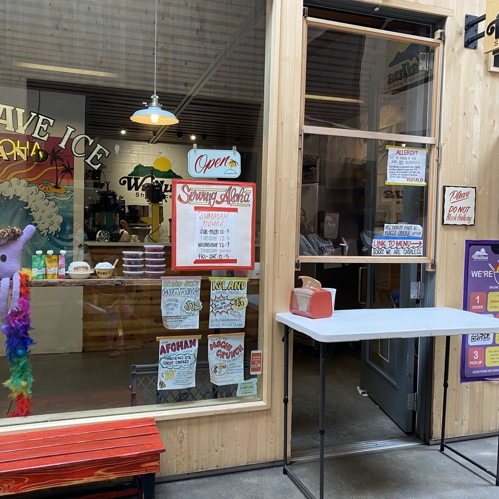 Wailua Shave Ice - Cant enter to order. Place order online, pickup at window. - Shaved Ice Near Me - Portland, Oregon