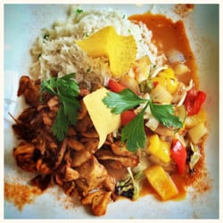 hotel ententurm - Sojagyros, Basmatireis & Wok Gemüse. Sensationell!!
