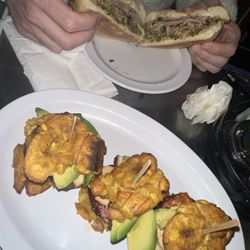 Love Cafe - Cuban and Tostones sliders