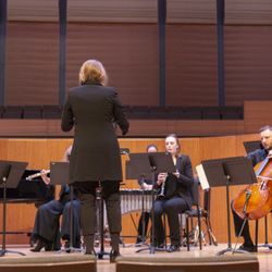 Rock with Roxanne - This is me, conducting a Pierrot ensemble.