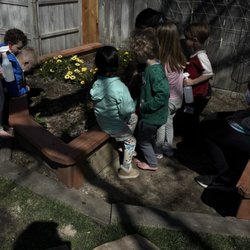 Valley Parent Preschool - Planting seeds in the garden