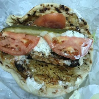 Poochie's - Char Buffalo Chicken Pita Sandwich - Hot Dogs Near Me - Skokie, Illinois Poochie's - Char Buffalo Chicken Pita Sandwich - Hot Dogs Near Me - Skokie, Illinois