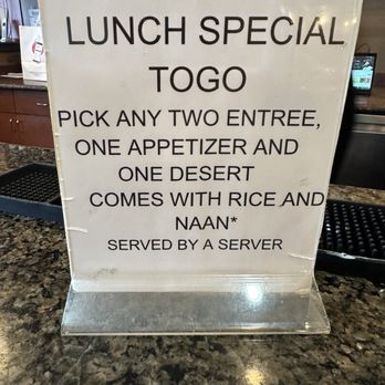 Curry & Kabab Bistro - Lunch special to go - Indian Near Me - Huntington Beach, California