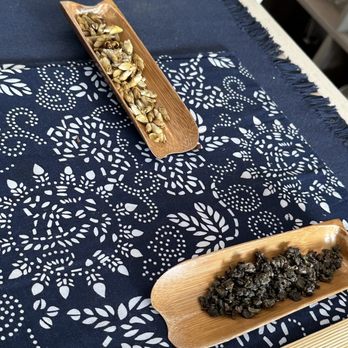 Admari Tea - a wooden spoon filled with dried tea leaves - Tea Rooms Near Me - Miami, Florida Admari Tea - a wooden spoon filled with dried tea leaves - Tea Rooms Near Me - Miami, Florida