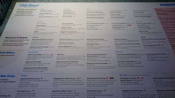 Menu photo 3 East Street London, XGL Menu photo 3 East Street London, XGL