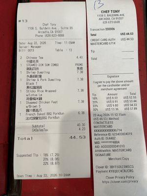 Menu photo 6 Chef Tony Dim Sum Arcadia, CA Menu photo 6 Chef Tony Dim Sum Arcadia, CA