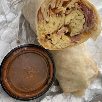 Caps & Corks - Breakfast Rise and Shine Burrito with bacon - Beer, Wine & Spirits Near Me - Torrance, California