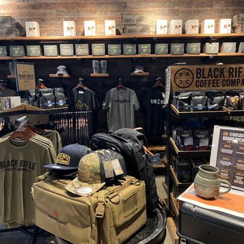 Black Rifle Coffee Company - a display of items - Coffee & Tea Near Me - Fort Worth, Texas