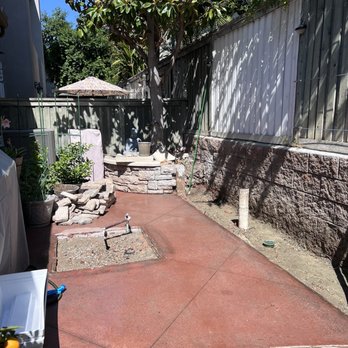 Lopez Landscape & Tree Care - Removed the planter/fire pit being extra careful of the existing gas line and irrigation system - Tree Services Near Me Lopez Landscape & Tree Care - Removed the planter/fire pit being extra careful of the existing gas line and irrigation system - Tree Services Near Me