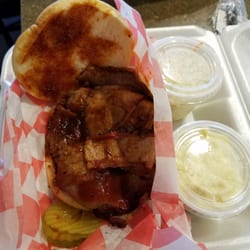 Big Daddy's BBQ - Brisket with coleslaw and potato salad.