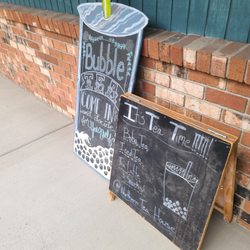 The Northern Tea House - Creative signs displaying bubble tea
