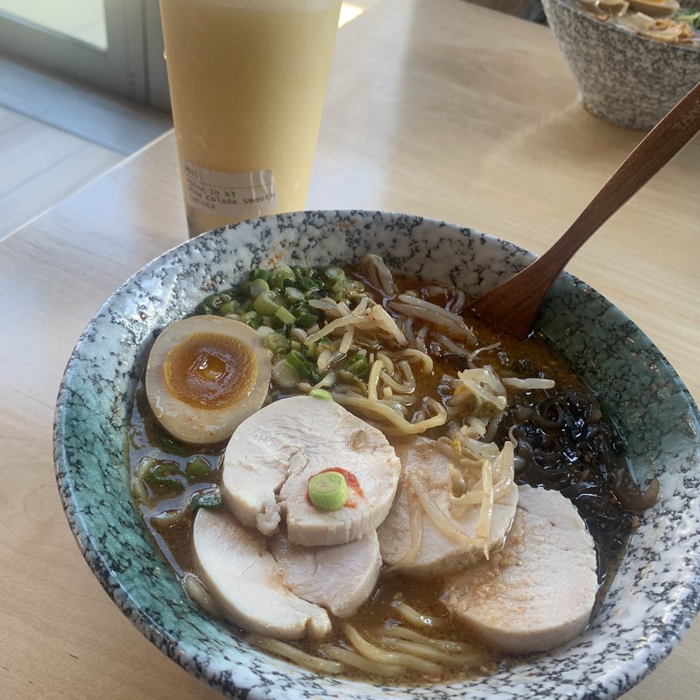 Tanaka Ramen - Spicy Chicken Ramen and Pina Colada Smoothie - Ramen Near Me - Bolingbrook, Illinois Tanaka Ramen - Spicy Chicken Ramen and Pina Colada Smoothie - Ramen Near Me - Bolingbrook, Illinois
