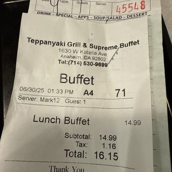 Teppanyaki Grill Supreme Buffet - Buffets Near Me - Anaheim, California Teppanyaki Grill Supreme Buffet - Buffets Near Me - Anaheim, California