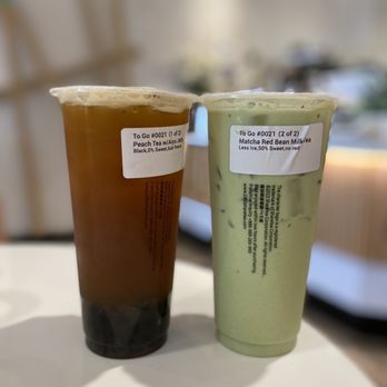 Sharetea - Peach Tea & Matcha Red Bean Milk Tea - Bubble Tea Near Me - Los Angeles, California Sharetea - Peach Tea & Matcha Red Bean Milk Tea - Bubble Tea Near Me - Los Angeles, California