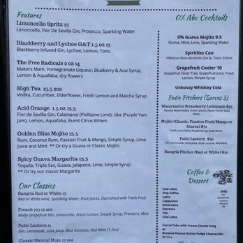 Laughing Buddha - Cocktails menu - Pubs Near Me - Sudbury, Ontario