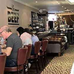 The Beef - Long view of bistro area on first floor