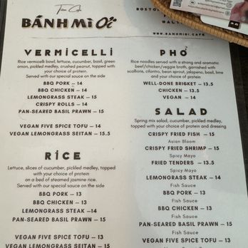 Banh Mi Oi - Foxborough - menu as of May 2024 - Vietnamese Near Me - Foxborough, Massachusetts Banh Mi Oi - Foxborough - menu as of May 2024 - Vietnamese Near Me - Foxborough, Massachusetts