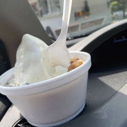 Spot Drive-In - Banana soft serve ice cream with wet walnuts