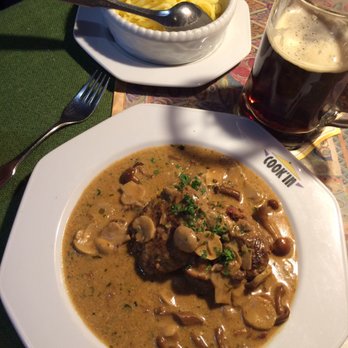 Gaststätte Zum Lamm - Bärlauch-Frikadellen mit Spätzle - German Near Me - Eberbach, BW Gaststätte Zum Lamm - Bärlauch-Frikadellen mit Spätzle - German Near Me - Eberbach, BW