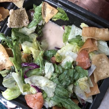 Basha Grill - Soggy salad in a bed of dressing - Desserts Near Me - Dearborn Heights, Michigan