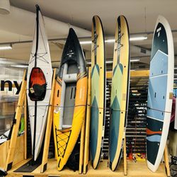 REI - Kayak Deschutes raft and boards