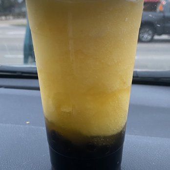 Moo House Cafe - Passion fruit with boba - Cafes Near Me - Spring, Texas