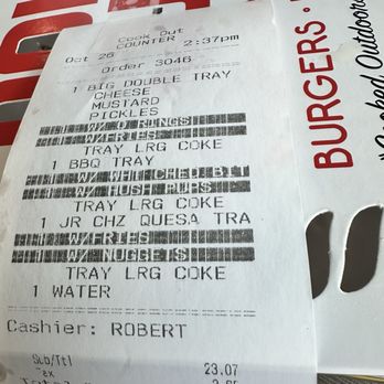 Cook Out - Receipt - American Near Me - Virginia Beach, Virginia Cook Out - Receipt - American Near Me - Virginia Beach, Virginia