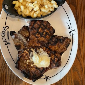 Saltgrass Steak House - Steak and smoked Mac and cheese. The steak was thin. Mac was pretty good. - Steakhouses Near Me - Fulshear, Texas Saltgrass Steak House - Steak and smoked Mac and cheese. The steak was thin. Mac was pretty good. - Steakhouses Near Me - Fulshear, Texas