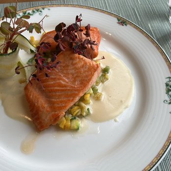 1906 Fine Dining - Trout with a bite of "garnish" - New American Near Me - Kennett Square, Pennsylvania