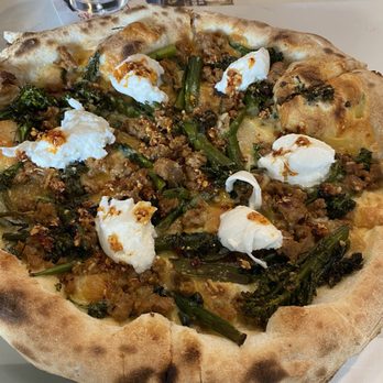 Flour Dust Pizza - Broccolini pizza - Pizza Near Me - Roseville, California Flour Dust Pizza - Broccolini pizza - Pizza Near Me - Roseville, California