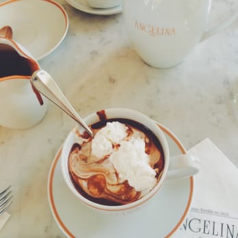 Angelina - Hot chocolate with whipped cream - Patisserie/Cake Shop Near Me - Paris, 75 Angelina - Hot chocolate with whipped cream - Patisserie/Cake Shop Near Me - Paris, 75
