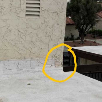 Professional Roofing Services - Missing area of elastomeric coating. - Roofing Near Me - Las Vegas, Nevada Professional Roofing Services - Missing area of elastomeric coating. - Roofing Near Me - Las Vegas, Nevada