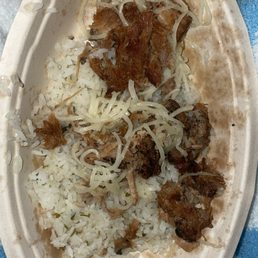 i got the carnitas with cheese & white rice