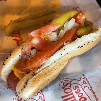 Portillo's & Barnelli's Niles - JUMBO HOT DOG - Hot Dogs Near Me - Niles, Illinois