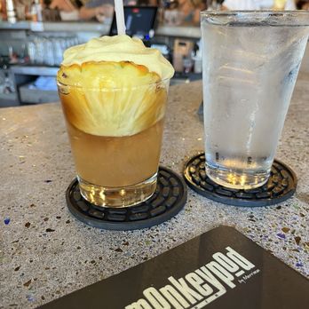 Monkeypod Kitchen - The signature Mai Tai with Lilikoi foam for the win! - New American Near Me - Lahaina, Hawaii Monkeypod Kitchen - The signature Mai Tai with Lilikoi foam for the win! - New American Near Me - Lahaina, Hawaii