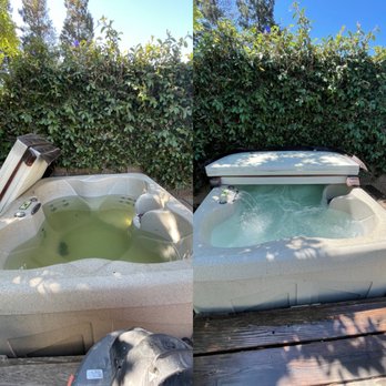 Magdalena’s Spotless Spa - Before and after - Pool Cleaners Near Me