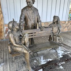 Town of Jackson - One of my favorite art galleries had about 9 bronze pieces outside their gallery on benches. They are famous people.