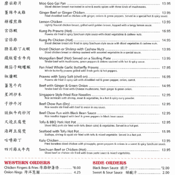 The Orient Restaurant - the menu of the restaurant - Imported Food Near Me - Kelowna, British Columbia The Orient Restaurant - the menu of the restaurant - Imported Food Near Me - Kelowna, British Columbia