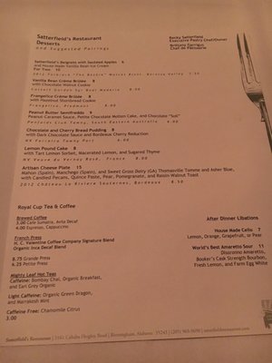 Menu photo 7 Satterfield's Restaurant Birmingham, AL Menu photo 7 Satterfield's Restaurant Birmingham, AL