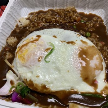 Guieb Cafe - fried rice loco moco - New American Near Me - Honolulu, Hawaii