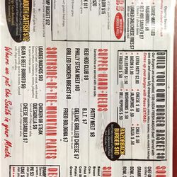 Hilltop Travel Center & Restaurant - Menu 2018