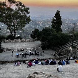 Park At Mount Helix - Outdoor auditorium. Early in the evening more people we being shuttled in.