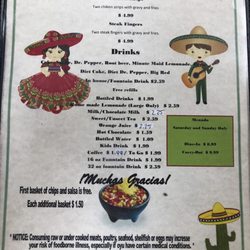 Rangel's Family Restaurant - Menu