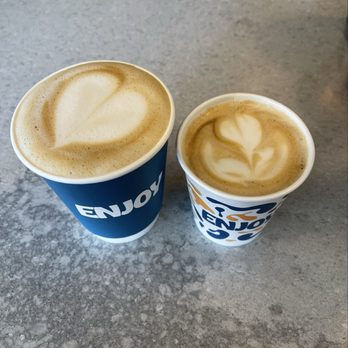 Enjoy Coffee - Lavender latte and Pear Cap - Coffee & Tea Near Me - Vacaville, California Enjoy Coffee - Lavender latte and Pear Cap - Coffee & Tea Near Me - Vacaville, California