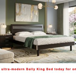 Get the ultra-modern Bally King Bed today for only $299