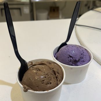 Polly Ann Ice Cream - Ube white chocolate crunch and brigadeiro ice creams - Ice Cream & Frozen Yogurt Near Me - San Francisco, California Polly Ann Ice Cream - Ube white chocolate crunch and brigadeiro ice creams - Ice Cream & Frozen Yogurt Near Me - San Francisco, California